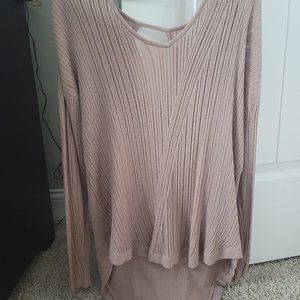 Jennifer Lopez Salmon Color Long Sleeve Top